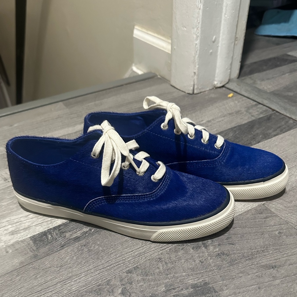 Sperry Top-Sider Jeffrey Leather & Fur Sneakers 7.5